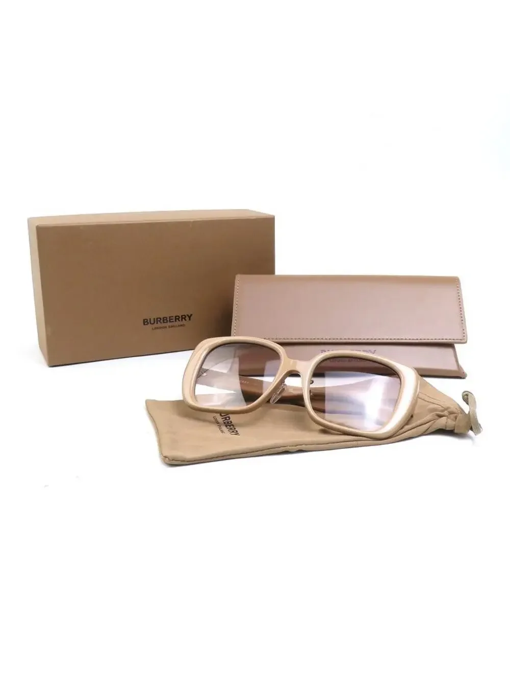 Auth Burberry Sunglasses Beige Plastic #284442B16B